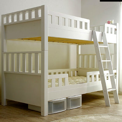 家具通販わくわくランドWebMagazine » おすすめ！白い二段ベッドをご紹介！