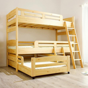 日本一の家具生産地の職人が作るこだわりの国産三段ベッドをご紹介