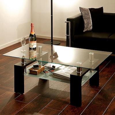 ガラステーブル WINE(ワイン) 105cm幅 120cm幅 6色対応