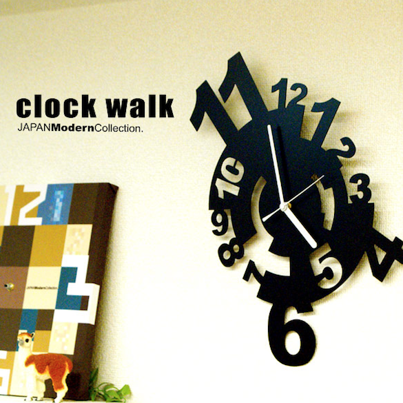 デザイナーズ 壁掛け時計 clock walk