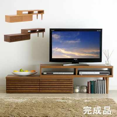 完成品 テレビボード CALF(カーフ) ブラウン ナチュラル