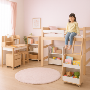 女の子の子供部屋のおしゃれなレイアウトは？ポイントとアイテムを紹介！