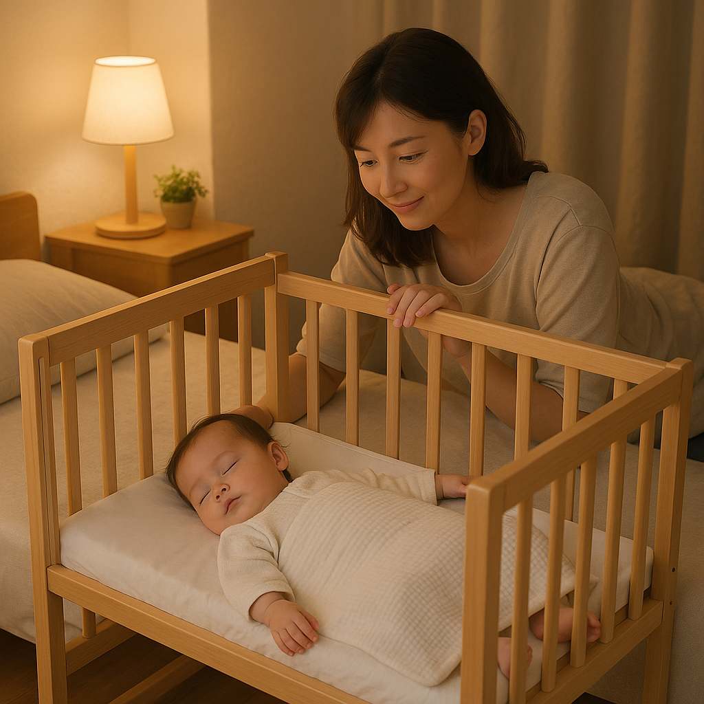 添い寝 ベビーベッドの使い方とメリット