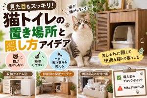 猫トイレ収納アイデア集｜隠す・片付く・掃除しやすい工夫