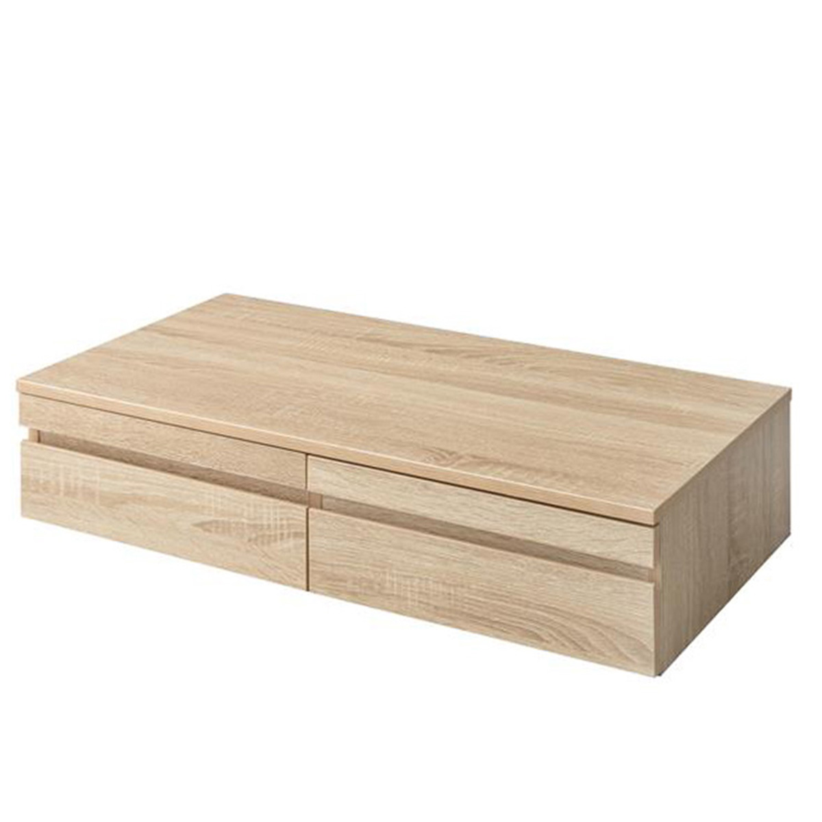 【幅80cm】Cammy 引き出し付レンジ下スライドトレー　ブラウン g159047]【幅80cm】Cammy 引き出し付レンジ下スライドトレー