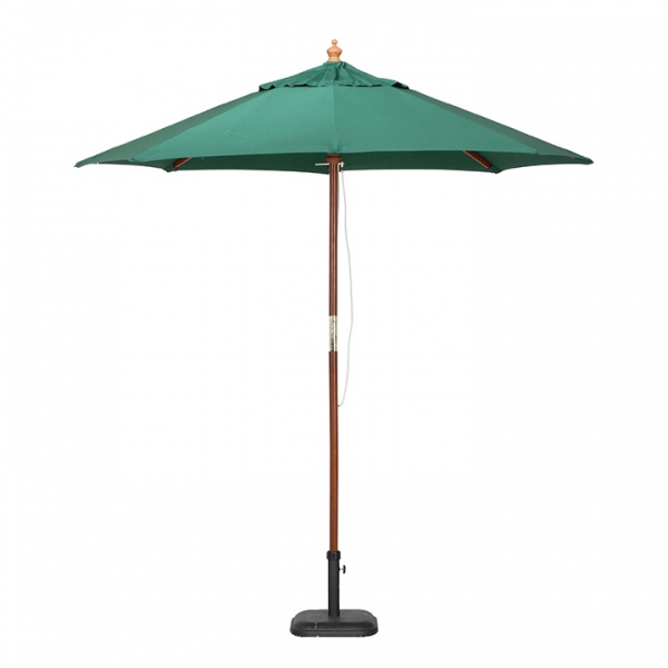 ガーデンパラソル ベース付き2点セット WOOD PARASOL(ウッドパラソル