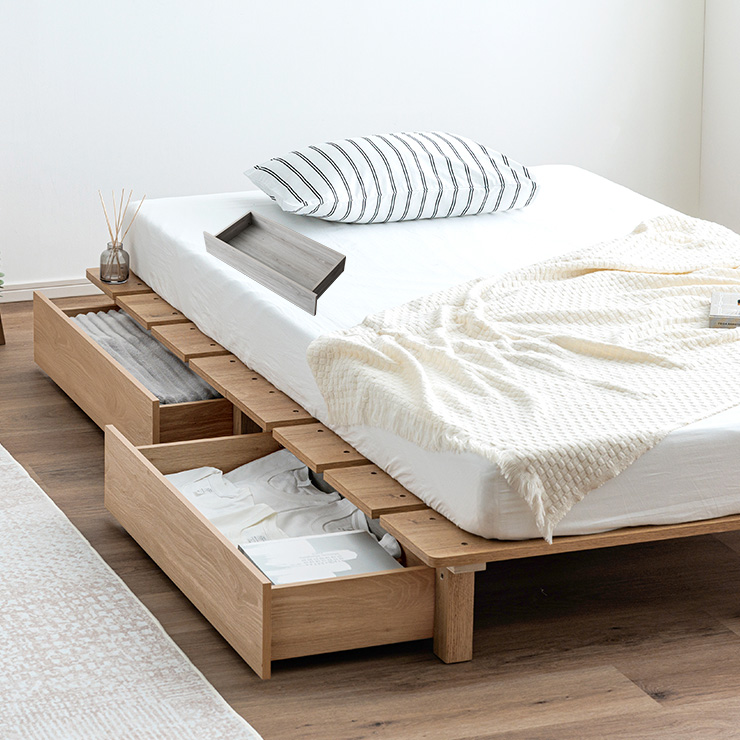 ベッドフレーム セミダブル マットレスセット ステージベッド＋専用