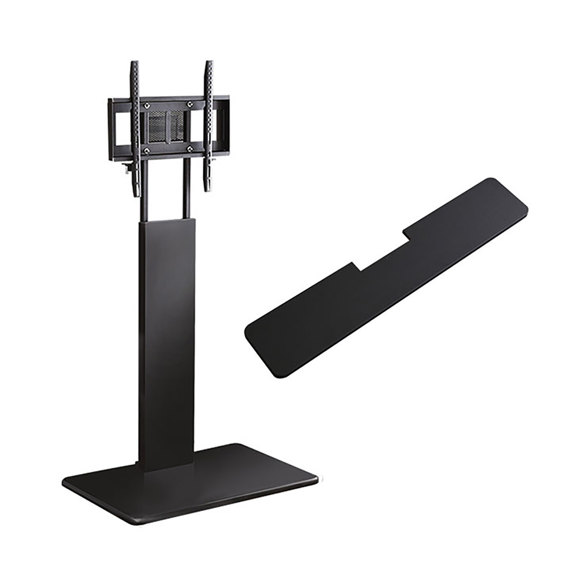 壁寄せテレビスタンド 首振り サウンドバー専用棚セット Fenes