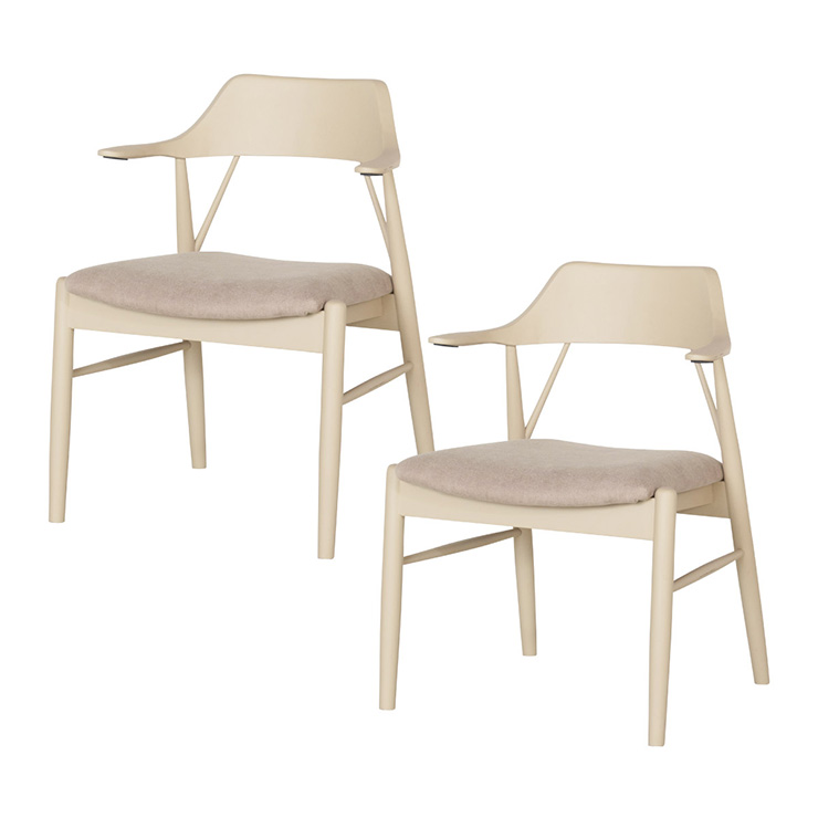 ダイニングチェア ダイニングチェアー 白 北欧 チェア 1人掛け Sirois