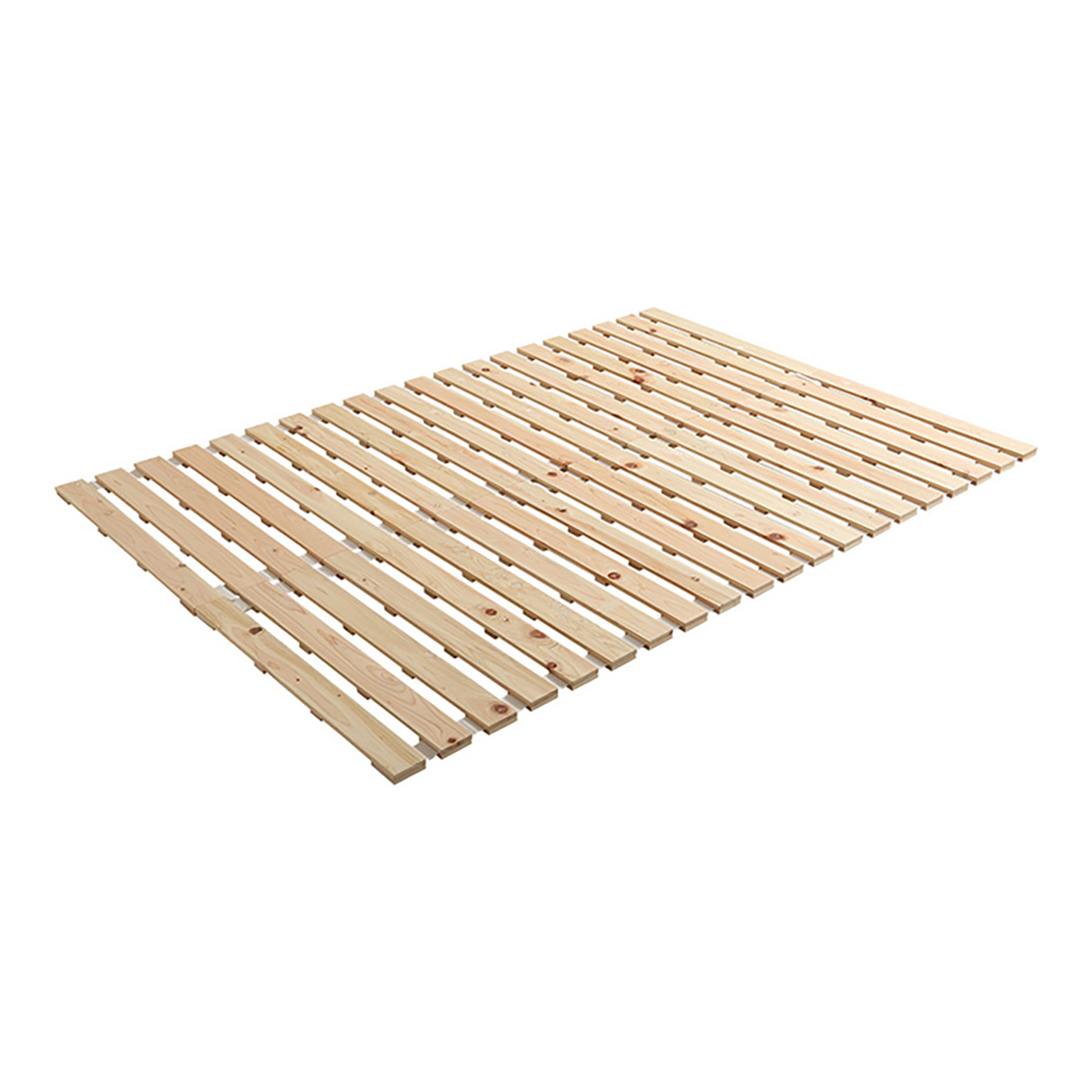 すのこベッド ロール式 ダブル 140x200cm 檜 (涼風)の通販情報 - 家具