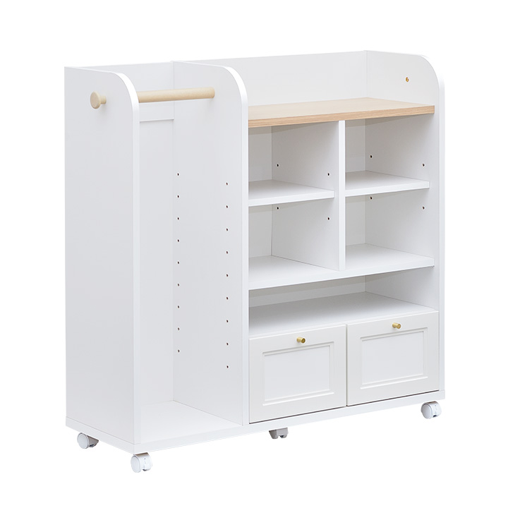 国産 ランドセルラック 幅100cm キャスター付き Lulu(ルル) 2色対応の