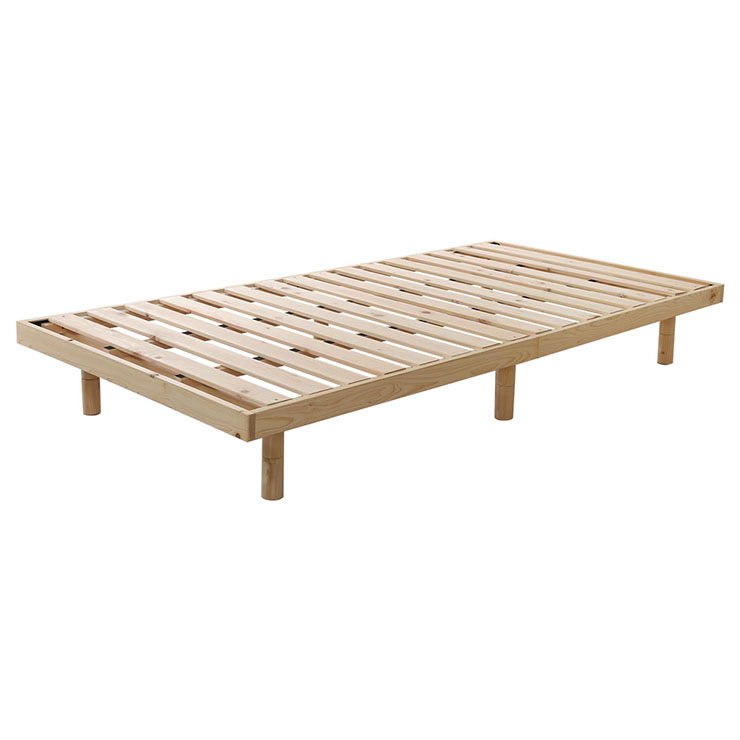 すのこベッド 檜スノコ シングルベッド Pierna(ピエルナ)の通販