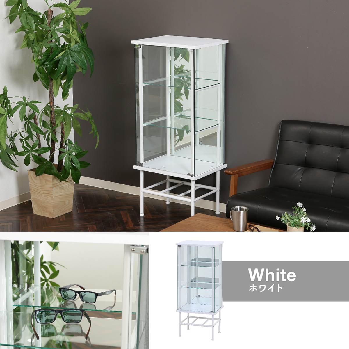 コレクションケース シェルフ 3段 ミラータイプ レグラスコレクション