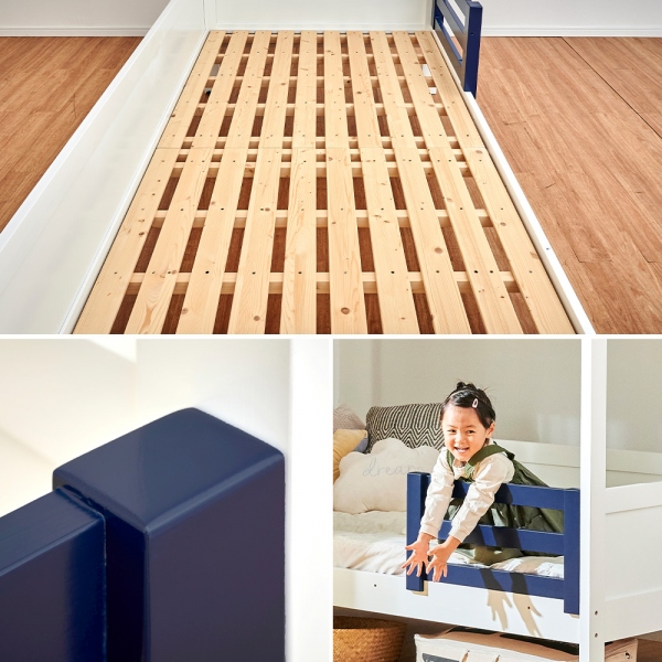 屋根付き シングルベッド Petit Apartment(プティ アパート) 2色対応の通販情報