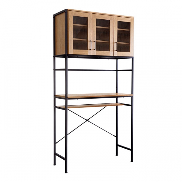 ヴィンテージ ごみ箱上ラック GREACK(グリック) ワイドタイプ 2色対応  