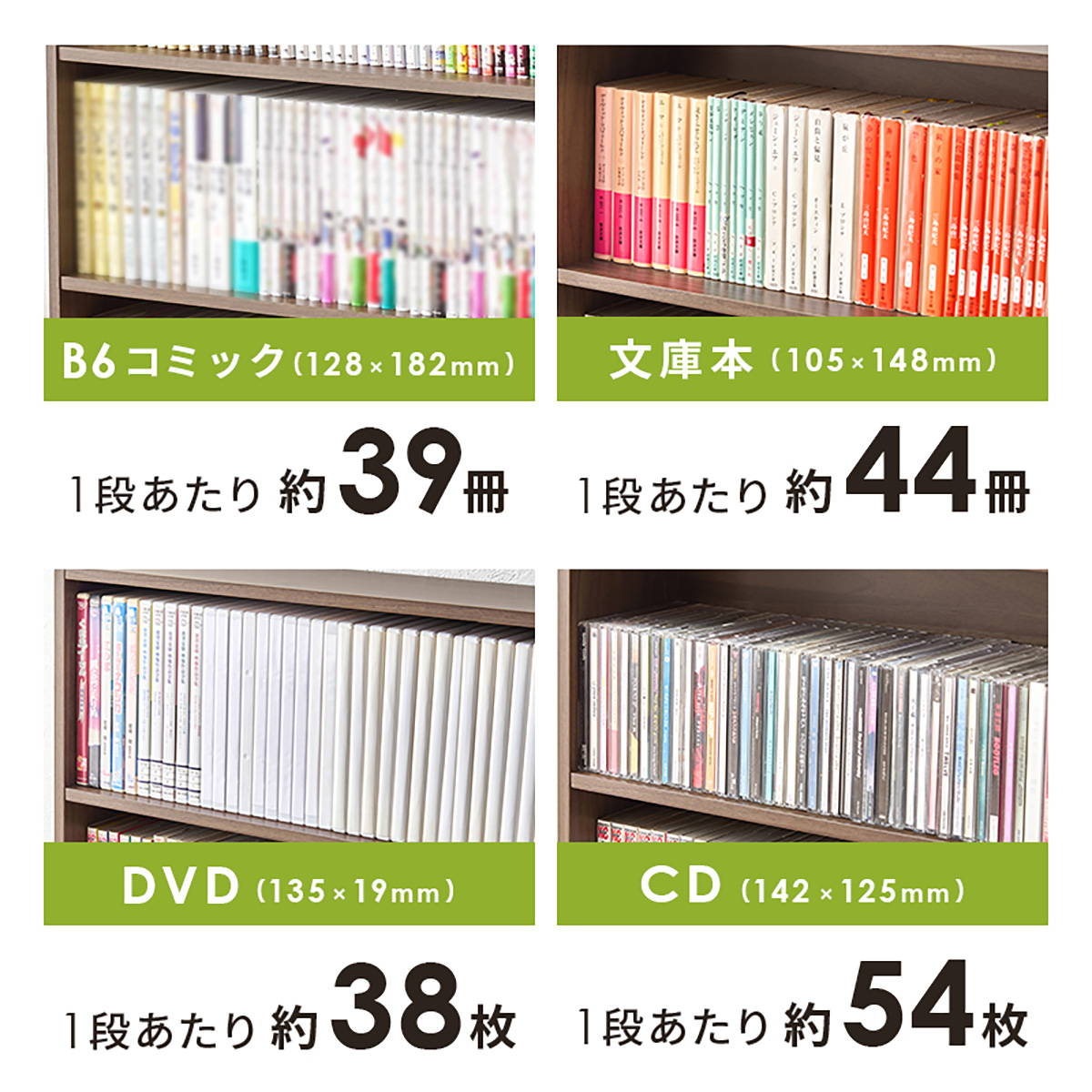 本棚 スリム 薄型 4段 幅60cm 2点セット コミックラック RCC