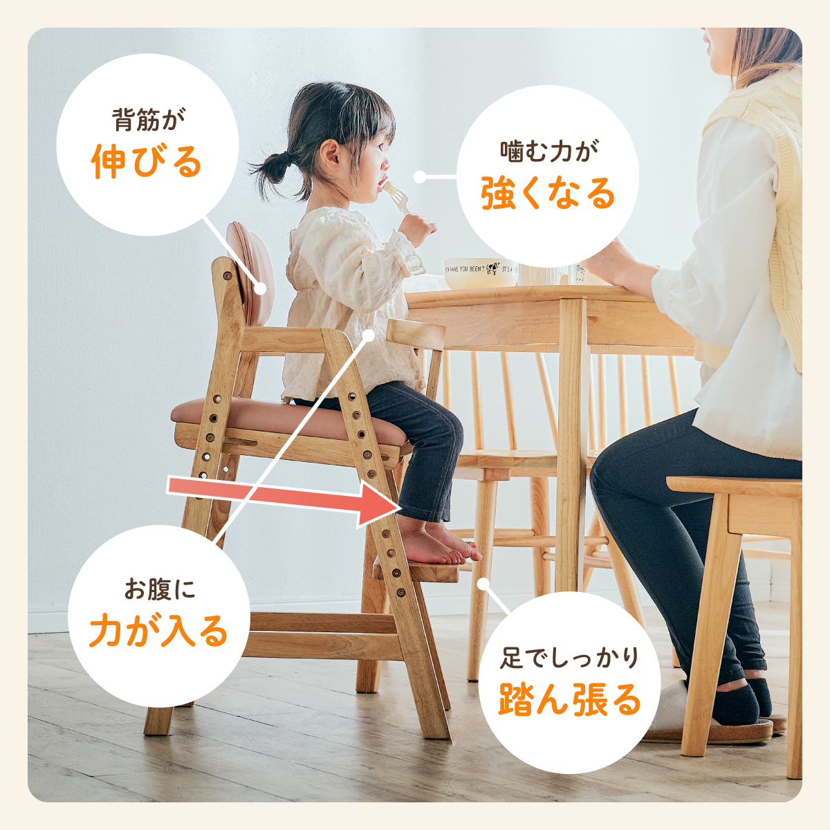 ベビーチェア ハイチェア 高さ調節可 Cocotte(ココット) 3色対応の通販