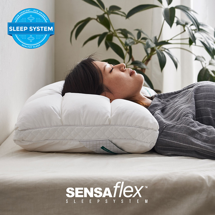 天然ラテックス ハイブリッド枕 Sensaflex Pillow 寝具 ハイブリッド枕 高さ調整 天然ラテックス Sensaflex Pillow