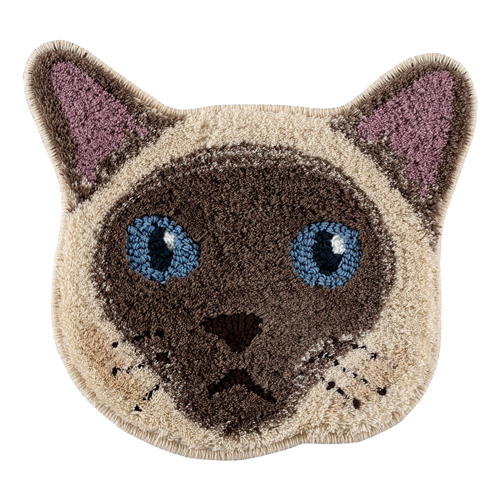 マット ラグ ネコカオマット 38x38cmの通販情報 - 家具通販のわくわく