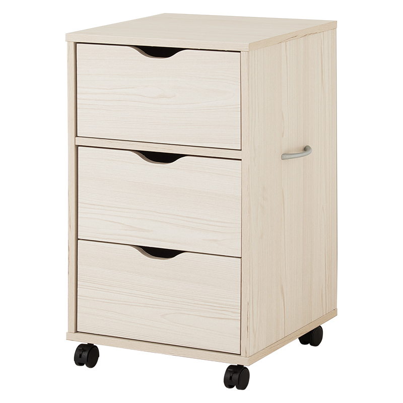 チェスト 幅40cm 3段 キャスター付き 深型収納チェスト RCC-1551 3色