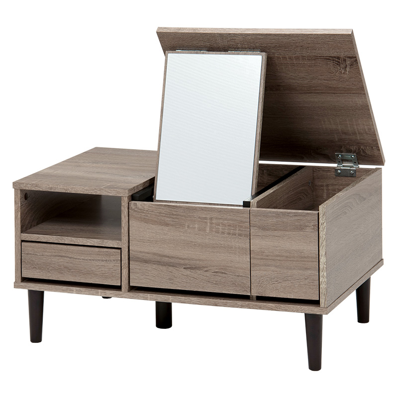 ローテーブル 幅75cm センターテーブル ドレッサー コスメテーブル RD