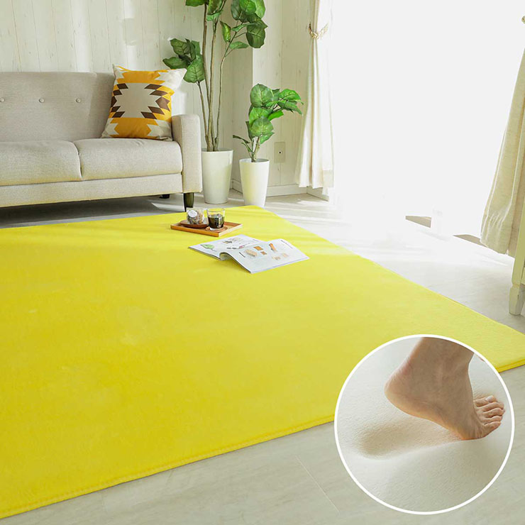 ラグ 洗える さらふわラグ 190x190cm ホリデープラス 14色対応 ホット