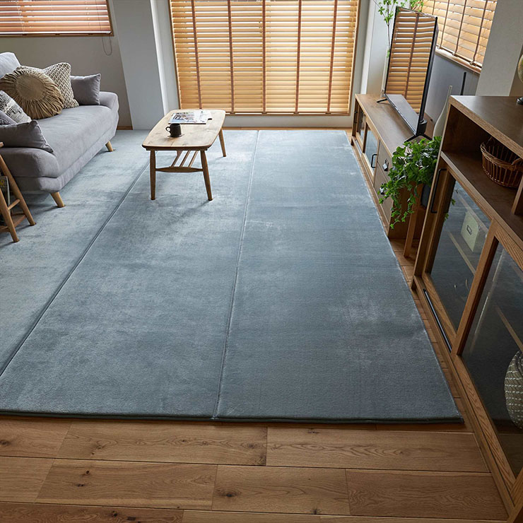 ラグ 洗える さらふわ大判ラグ 261x352cm ホリデープラス 3色対応