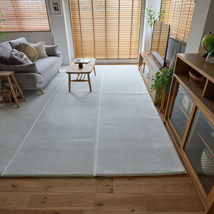 ROOM203さま専用 ラグ 洗える さらふわ大判ラグ 261x261cm ホリデープラス 3色対応