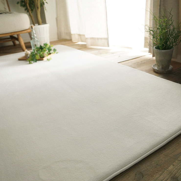 ラグ 洗える さらふわラグ 95x140cm ホリデープラス 4色対応 ホット