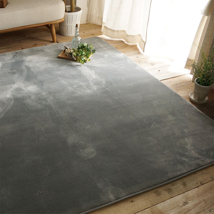 ラグ 洗える さらふわラグ 95x140cm ホリデープラス 4色対応 ホット