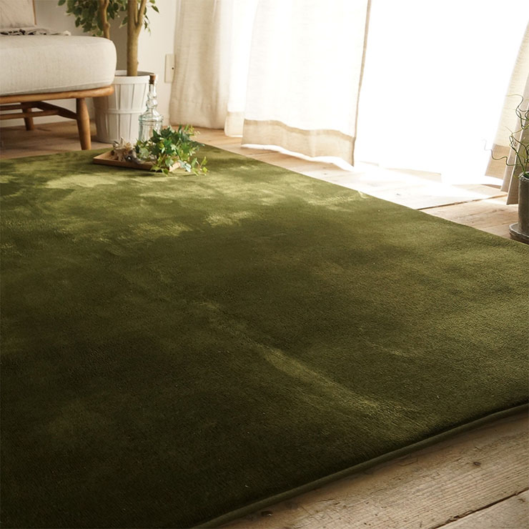 ラグ 洗える さらふわラグ 95x140cm ホリデープラス 4色対応 ホット