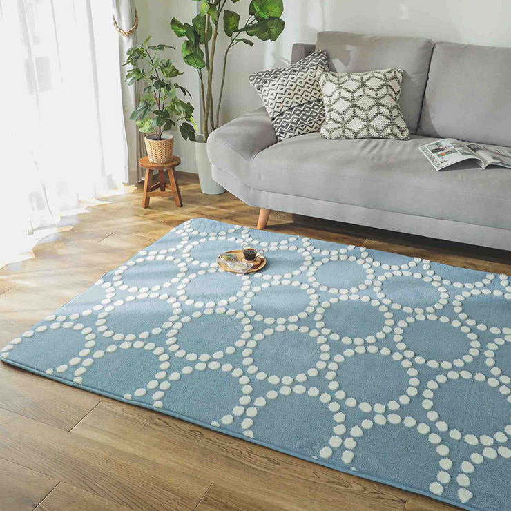 ラグ 190x240cm Belle(ベーレ) 4色対応 洗濯機可 滑り止め付きの