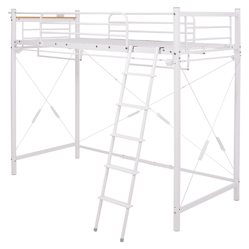 ロフトベッド パイプベッド ハイタイプ 宮棚 コンセント付き KH-3692 3