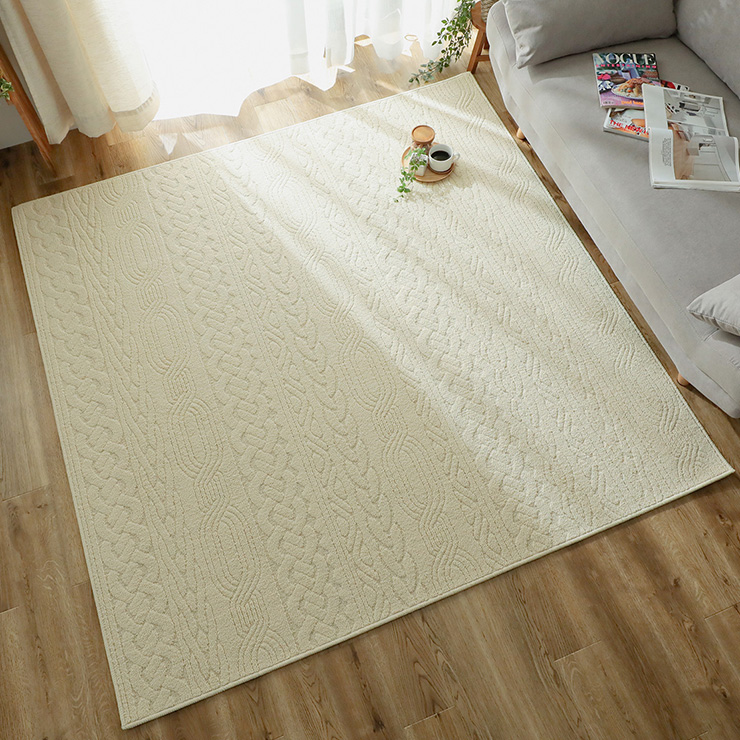 新品130×185だ円形＆90×130長方形♪くすみカラーボアラグ2枚〇B245 0716121201_6695e50161216.jpg