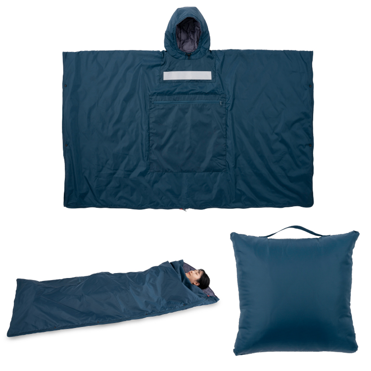 PROIDEA SONAENO 寝袋 シュラフ ポンチョ 160x200cm クッション型着