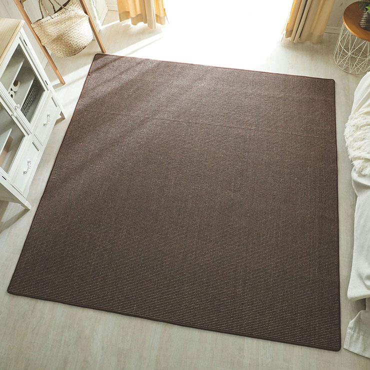 サイザル麻ラグ 190x240cm レオン 2色対応 滑り止め付きの通販情報