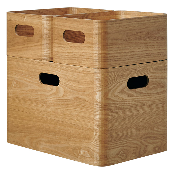 MOKUREN(モクレン) 収納ボックス 3点セット RF-19025NAの通販情報