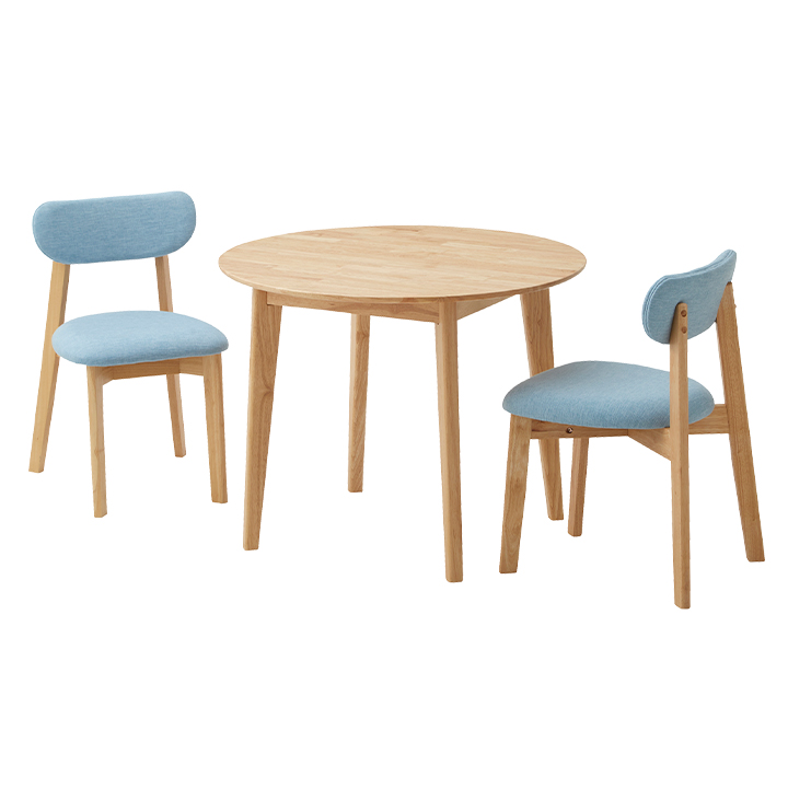 円形ダイニング3点セット 幅90cm Cocotte3(ココット3) 4色対応の通販