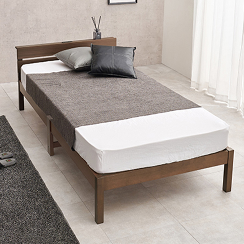 ベッドシングル ベッド シングルベッド 幅100cm ポケットコイル マットレス