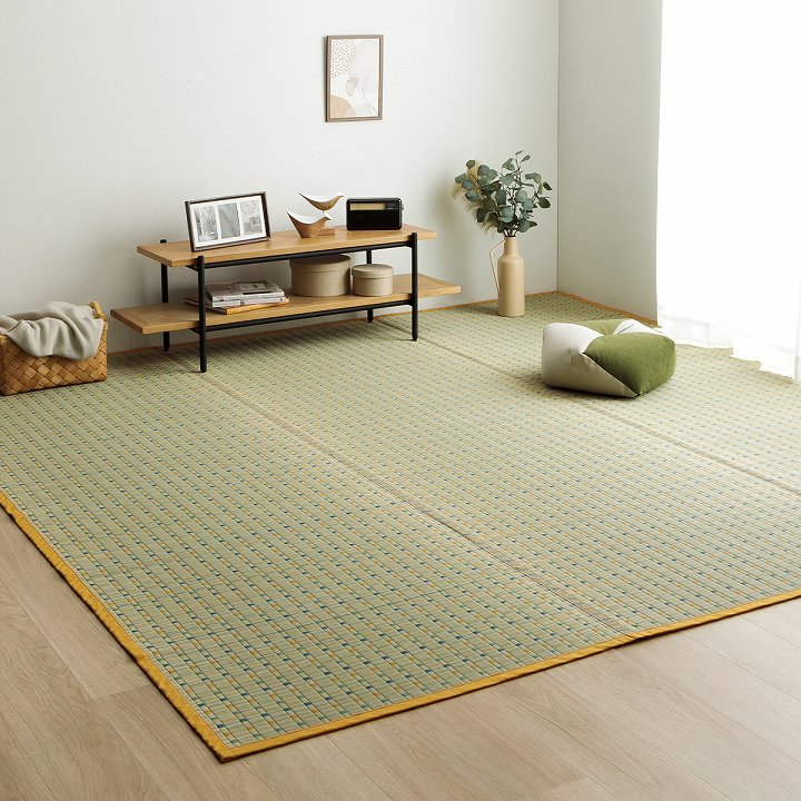 江戸間本間サイズ 4.5畳 い草カーペット 国産 い草ラグ 江戸間4.5畳 261x261cm 3色対応の通販情報 - 家具通販の