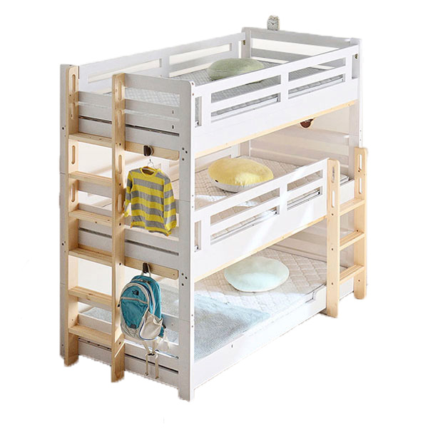 三段ベッド 3段ベッド 耐荷重500kg Eeny3 flat(イーニー3 フラット) 4