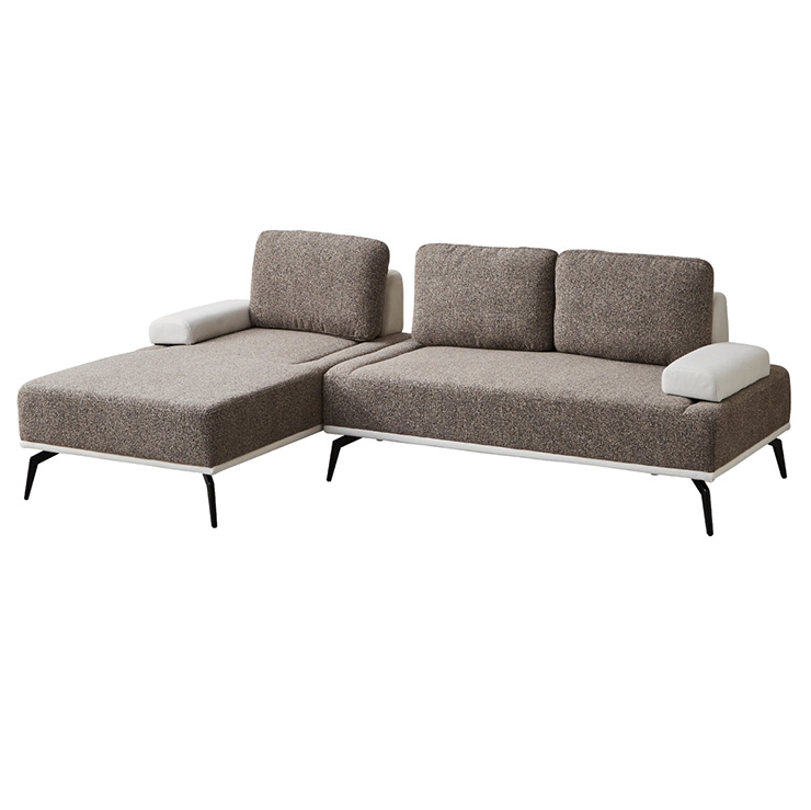 カウチソファ クッション付き 撥水加工 Leonetto(レオネット) 2色対応