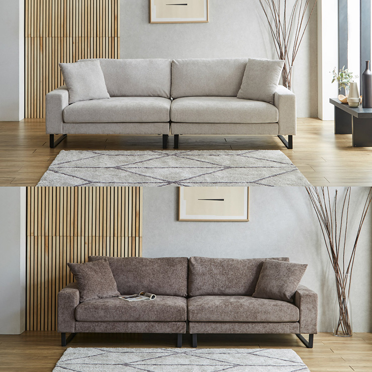 【美品】3Pカウチソファ（ソファベッド） ソファベッド 3人掛け 3P カウチソファ ソファ ソファー 傷に強い 撥水