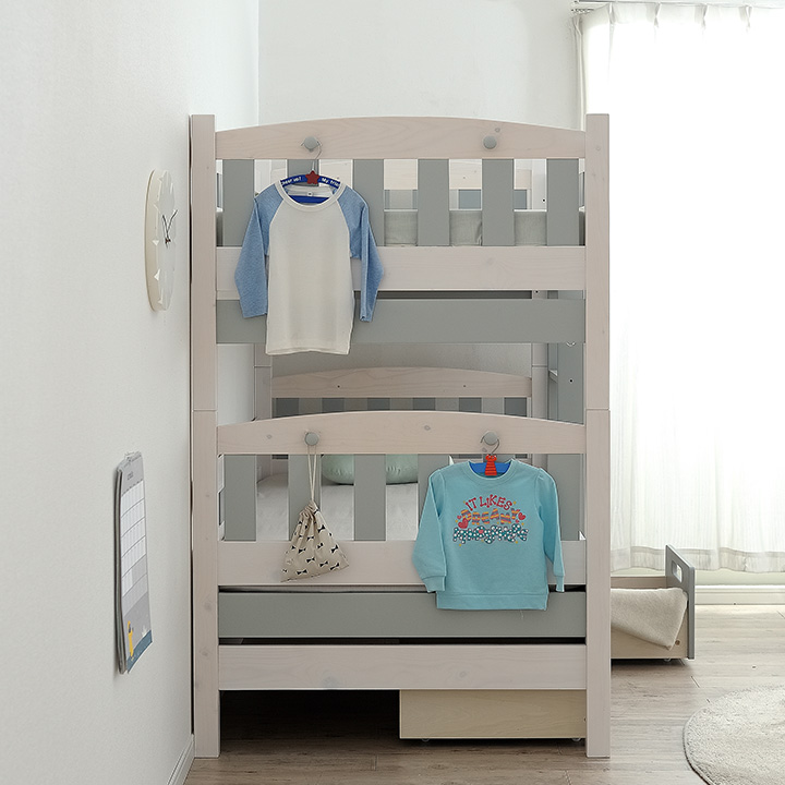 引き出し収納付き 二段ベッド EMMA(エマ) 3色対応の通販情報