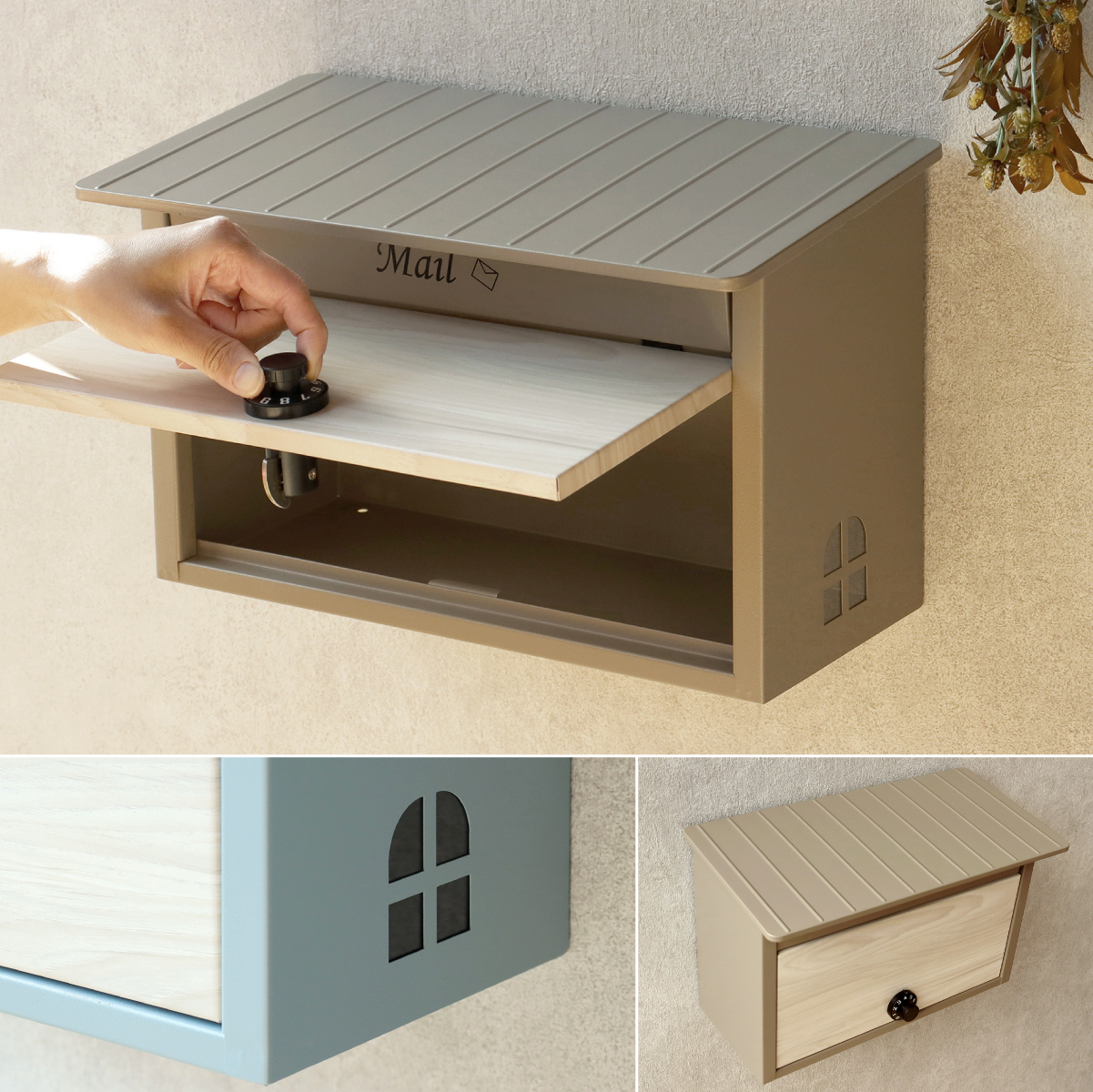 郵便受け 壁掛けポスト Lia(リア) 2色対応の通販情報 - 家具通販の