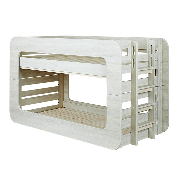 特許構造 二段ベッド SSSサイズ Fully(フーリー) 4色対応の通販情報