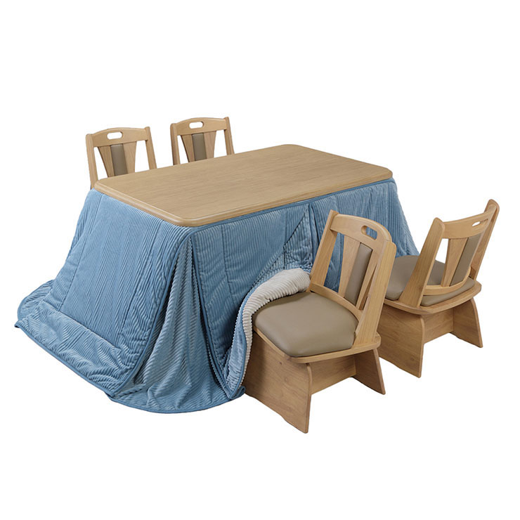 こたつセット 6点セット ダイニングこたつ アコード 135x80cm +専用省
