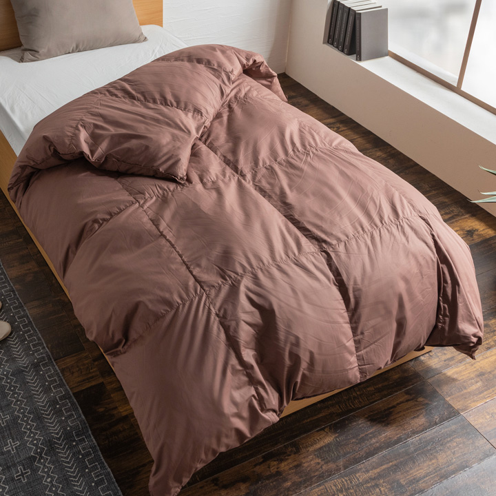 ロイヤルゴールドラベル】日本製 国内洗浄トリプルウォッシュ 羽毛布団