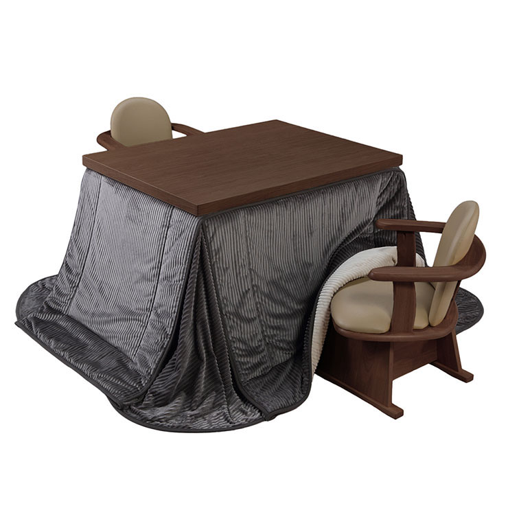 パワフルヒーター 高さ調節可能 ダイニングこたつSKUTT(スクット) 4点