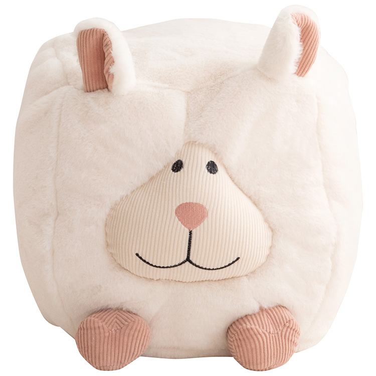 スツール クッション キューブ型 40x40x32cm アニマルスツール